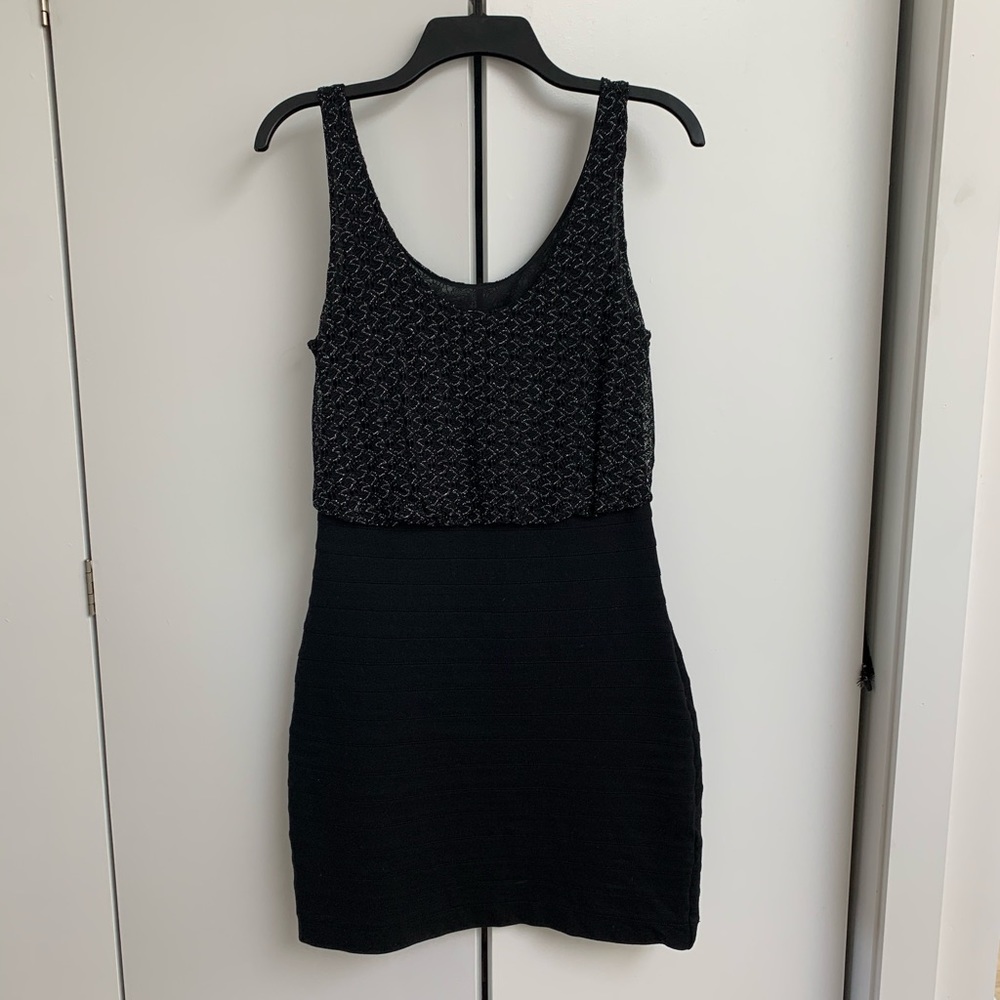 Express black and sparkly dress